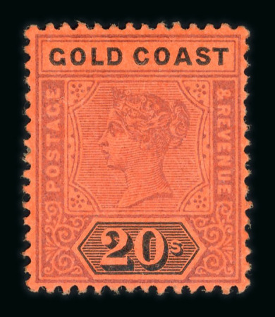 Stamp of Gold Coast Gold Coast 1875-1935 mint collection on stock sheets