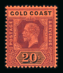 Stamp of Gold Coast Gold Coast 1875-1935 mint collection on stock sheets