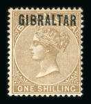 Stamp of Gibraltar Gibraltar 1886-1935 mint collection on stock sheets with plenty of premium material