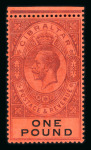 Stamp of Gibraltar Gibraltar 1886-1935 mint collection on stock sheets with plenty of premium material