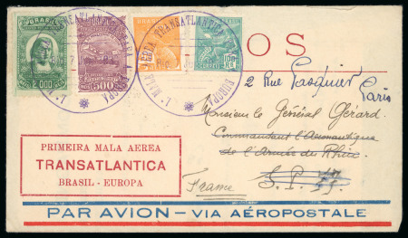 Stamp of Brazil 1930, nice cover 07/06/1930 franked with four stamps