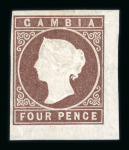 Stamp of Gambia Gambia 1869-1935 attractive mint collection on stock sheets