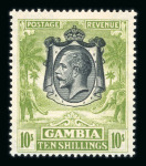 Stamp of Gambia Gambia 1869-1935 attractive mint collection on stock sheets