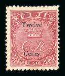 Stamp of Fiji Fiji 1871-1935 range of mint material on stock pages