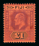 Stamp of Fiji Fiji 1871-1935 range of mint material on stock pages