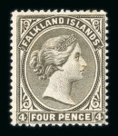 Stamp of Falkland Islands 1878-1935 mint collection neatly presented on stock