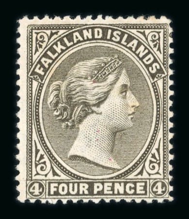 Stamp of Falkland Islands 1878-1935 mint collection neatly presented on stock