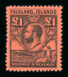 Stamp of Falkland Islands 1878-1935 mint collection neatly presented on stock
