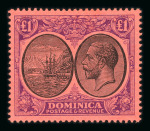 Stamp of Dominica 1874-1935 range of mint material on stock sheets with