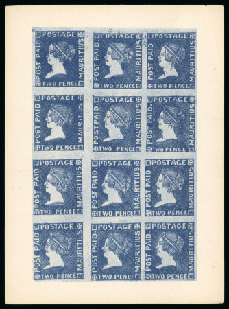 Stamp of Mauritius » 1859 Sherwin Issue (SG 40) Mauritius 1859 Sherwin 2d deep blue illustration page from RPSL handbook