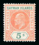 Stamp of Cayman Islands Cayman Islands 1900-35 comprehensive mint range on stock leaves