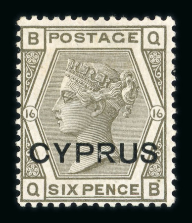 Stamp of Cyprus Cyprus 1880-1935 comprehensive mint collection neatly presented on stock pages