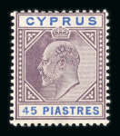 Stamp of Cyprus Cyprus 1880-1935 comprehensive mint collection neatly presented on stock pages