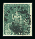 Stamp of Mauritius » 1858-62 Britannia Issues (SG 26-35) Mauritius 1858 Four Pence surcharge used