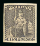 Stamp of Mauritius » 1858-62 Britannia Issues (SG 26-35) Mauritius 1858-62 Britannia 4d and two 6d o.g.