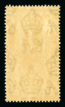 Stamp of Ascension 1934 8d black and sepia mint, large part o.g., with the 'Teardrops' flaw