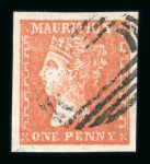 Stamp of Mauritius » 1859 Dardenne Issue (SG 41-44) Mauritius 1859 Dardenne 1d dull vermilion used