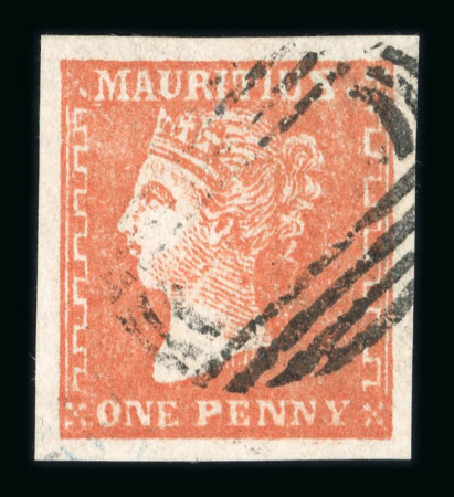 Stamp of Mauritius » 1859 Dardenne Issue (SG 41-44) Mauritius 1859 Dardenne 1d dull vermilion used