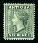 Stamp of Antigua & Barbuda Antigua 1863-1935 mint group on stock sheets