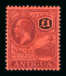 Stamp of Antigua & Barbuda Antigua 1863-1935 mint group on stock sheets