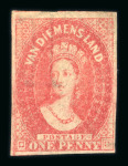 Stamp of Australia » Tasmania Tasmania 1857-1912 mint collection on stock pages