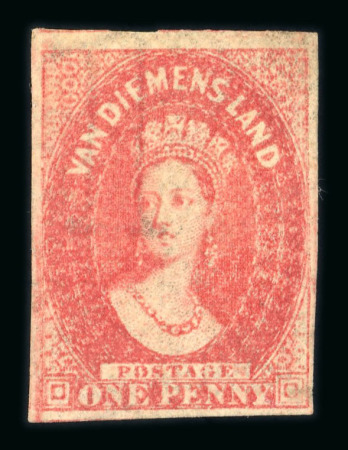 Stamp of Australia » Tasmania Tasmania 1857-1912 mint collection on stock pages