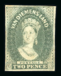 Stamp of Australia » Tasmania Tasmania 1857-1912 mint collection on stock pages