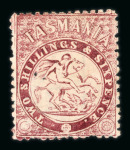 Stamp of Australia » Tasmania Tasmania 1857-1912 mint collection on stock pages