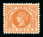 Stamp of Australia » Western Australia Western Australia 1860-1912 range of mint material on stock pages