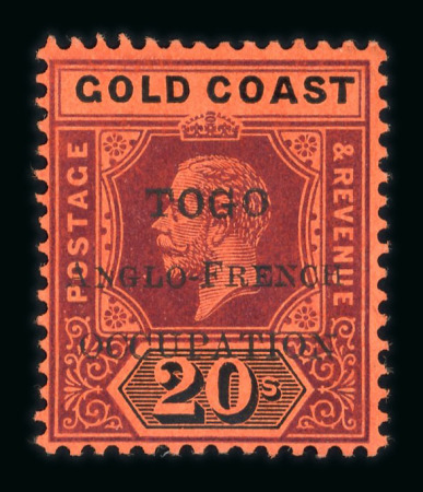 Stamp of Togo Togo 1914-15 mint range on stock page