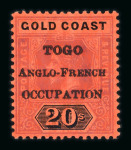 Stamp of Togo Togo 1914-15 mint range on stock page