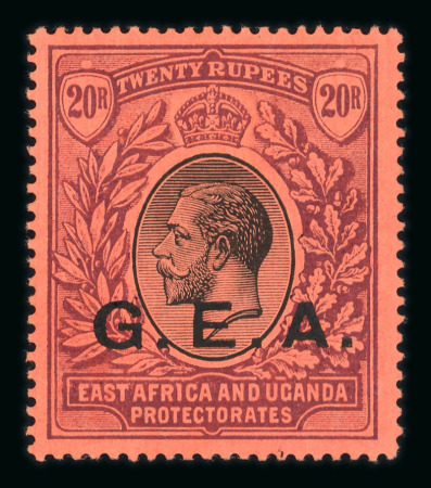 Stamp of Tanganyika Tanganyika 1917-27 attractive mint range on stock sheet