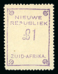 Stamp of South Africa » New Republic New Republic 1886-87 mint range on stock sheet