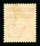 Stamp of South Africa » Mafeking 1900 3d on 1d carmine unused and 1d on 1/2d vermilion mint