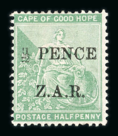 Stamp of South Africa » Vrybrug 1899 1/2 PENCE green mint part o.g. and 1 PENCE rose mint