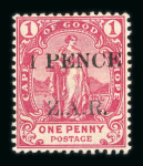 Stamp of South Africa » Vrybrug 1899 1/2 PENCE green mint part o.g. and 1 PENCE rose mint