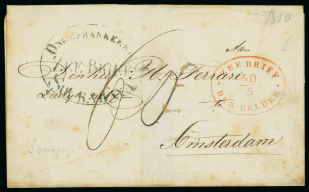 Stamp of Netherlands Colonies » Netherlands Indies Netherlands Indies 1840-1865, group of eight pre-philatelic entire letters