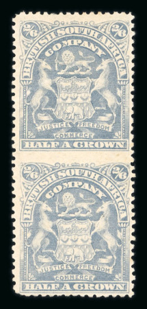 Stamp of Rhodesia Rhodesia 1898-1908 2s6d bluish grey imperf betw vert pair mh