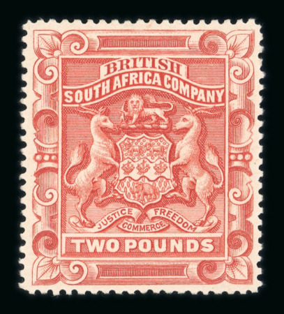 Stamp of Rhodesia Rhodesia 1897 £2 rosy red hinged mint