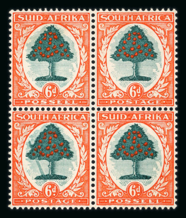 Stamp of South Africa » Union & Republic of South Africa South Africa 1933-48 6d pair falling ladder variety mnh