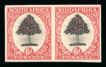Stamp of South Africa » Union & Republic of South Africa South Africa 1926-27 6d plate prrofs perf and imperf pairs