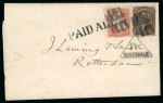 Stamp of United States » 1861-1866 issue United States 1868 printed report New York to Rotterdam