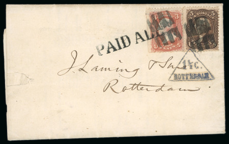 Stamp of United States » 1861-1866 issue United States 1868 printed report New York to Rotterdam