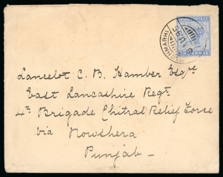 Stamp of India » 1855-1946 De La Rue and later Crown Colony Issues Pachmarhi cancel on cover