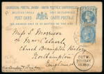 Stamp of India » 1855-1946 De La Rue and later Crown Colony Issues Postal stationery card