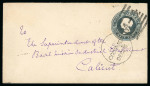 Stamp of India » 1855-1946 De La Rue and later Crown Colony Issues Ship Letter oval hs on cover