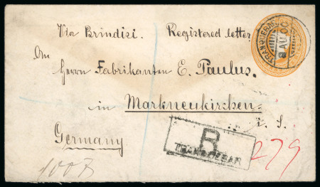 Stamp of India » Foreign Settlements in India » Danish Indian Settlements Three covers from Tranquebar