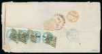Stamp of India » 1855-1946 De La Rue and later Crown Colony Issues Cover to Mauritius
