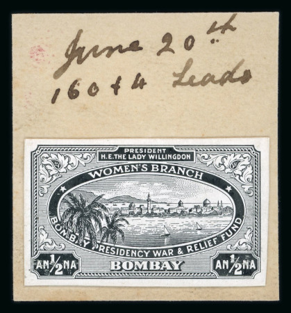 Stamp of India » 1855-1946 De La Rue and later Crown Colony Issues Women's Branch die proof