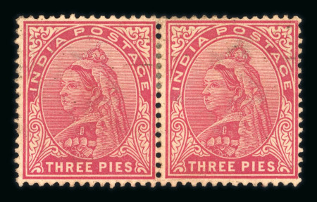 Stamp of India » 1855-1946 De La Rue and later Crown Colony Issues 3p inverted watermark